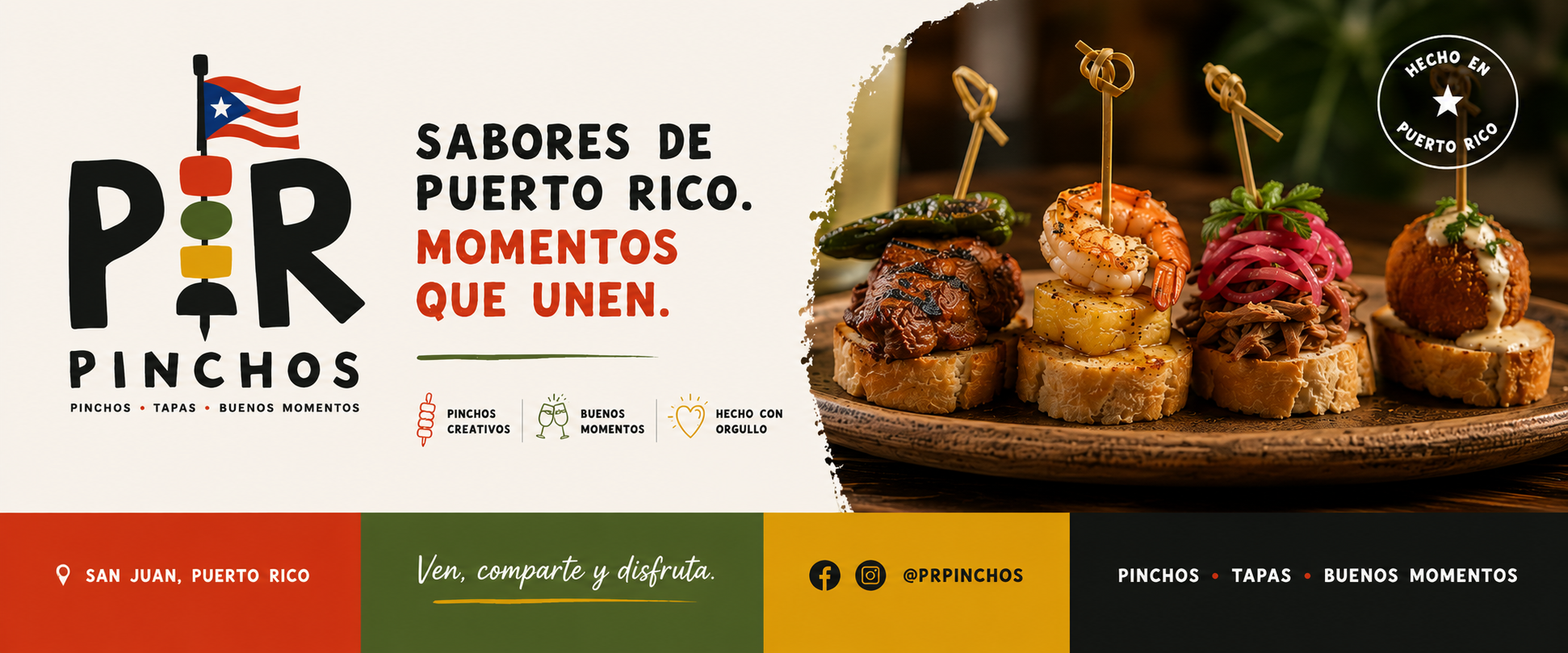 PR Pinchos: sabores de Puerto Rico, momentos que unen